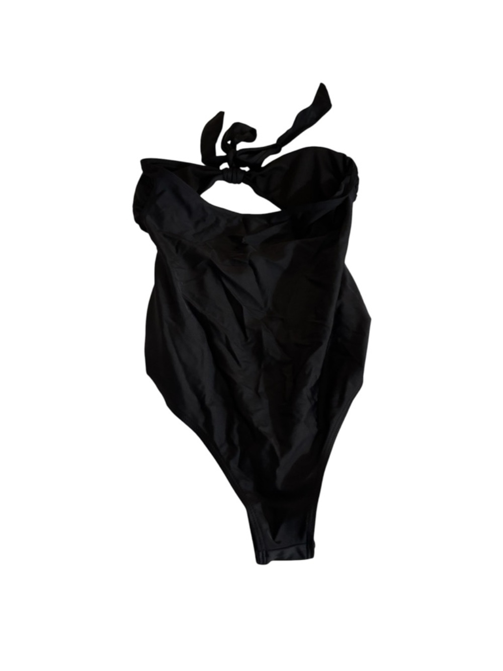 SHEIN Black Ruched Bikini Bottom